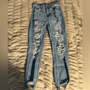 American Eagle Ripped Mom Jeans